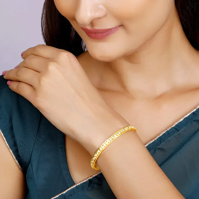 Golden Wavy Bangle