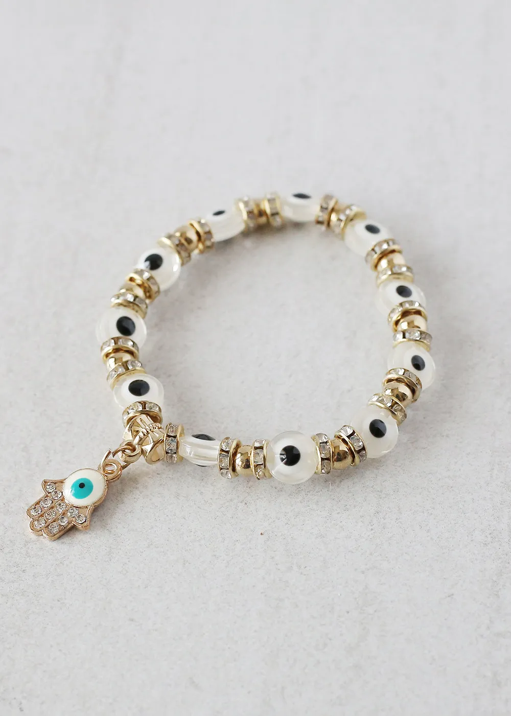 Hamsa Hand   Evil Eye Bracelet