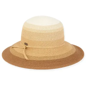 Hat Tan Carmen Paperstraw Bucket Brim Women's HH2836A