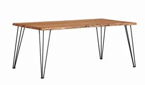 Industrial Natural Acacia Dining Table