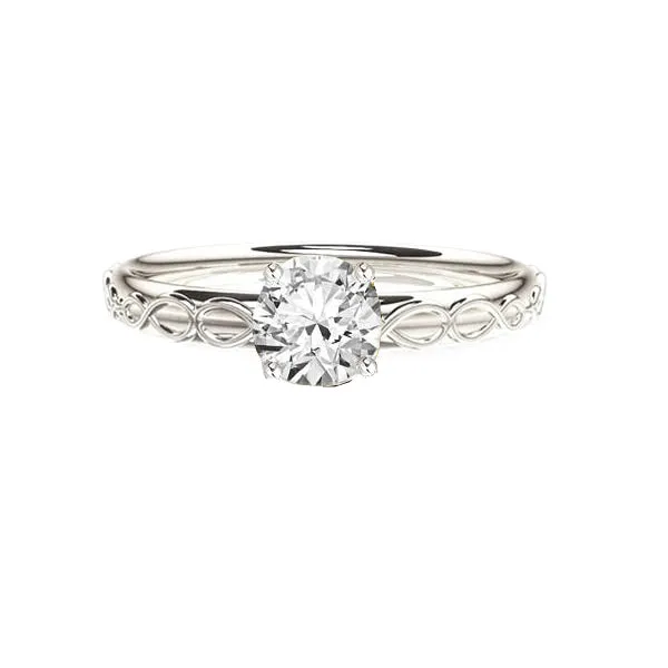 Infinity Celtic Diamond Engagement Ring