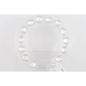 Ippolita Sterling Silver Rock Candy Mixed-Cut Station Bracelet in Crystal and Mother of Pearl 7.5in