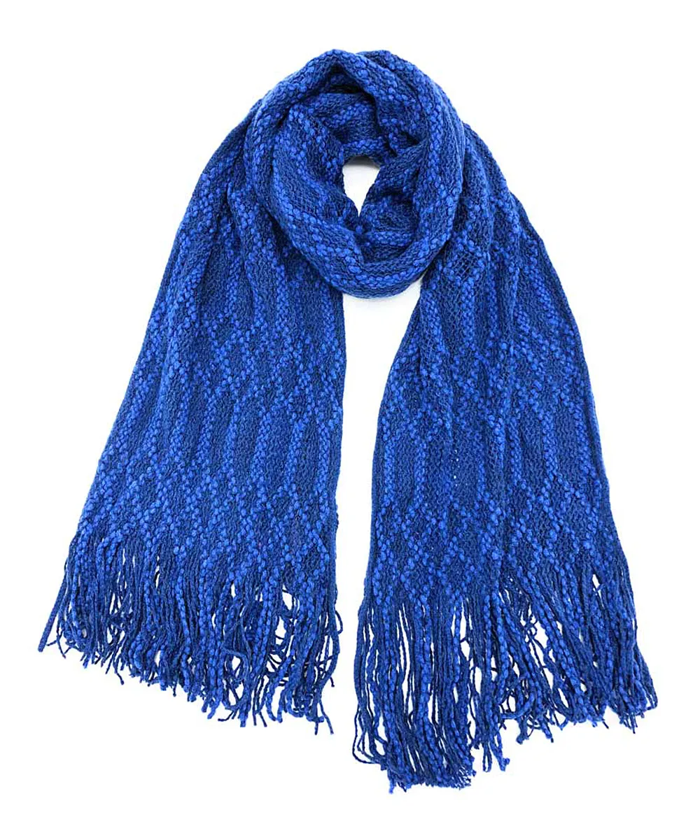 JC HY-CWLX Knitted Fringe Scarf