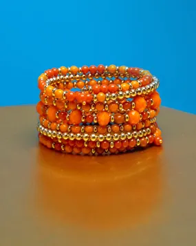 Kelsey Cuff Bracelet in Corals