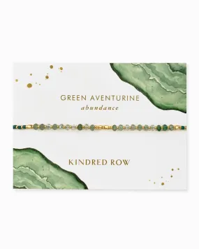 Kindred Row - Green Aventurine Healing Gemstone Stacking Bracelet