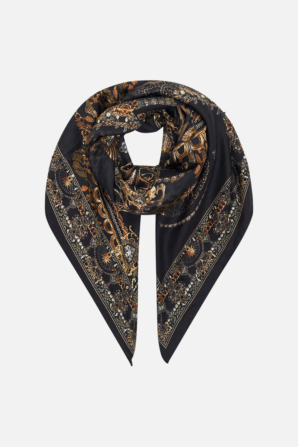 LARGE SQUARE SCARF MASKED AT MOONLIGHT