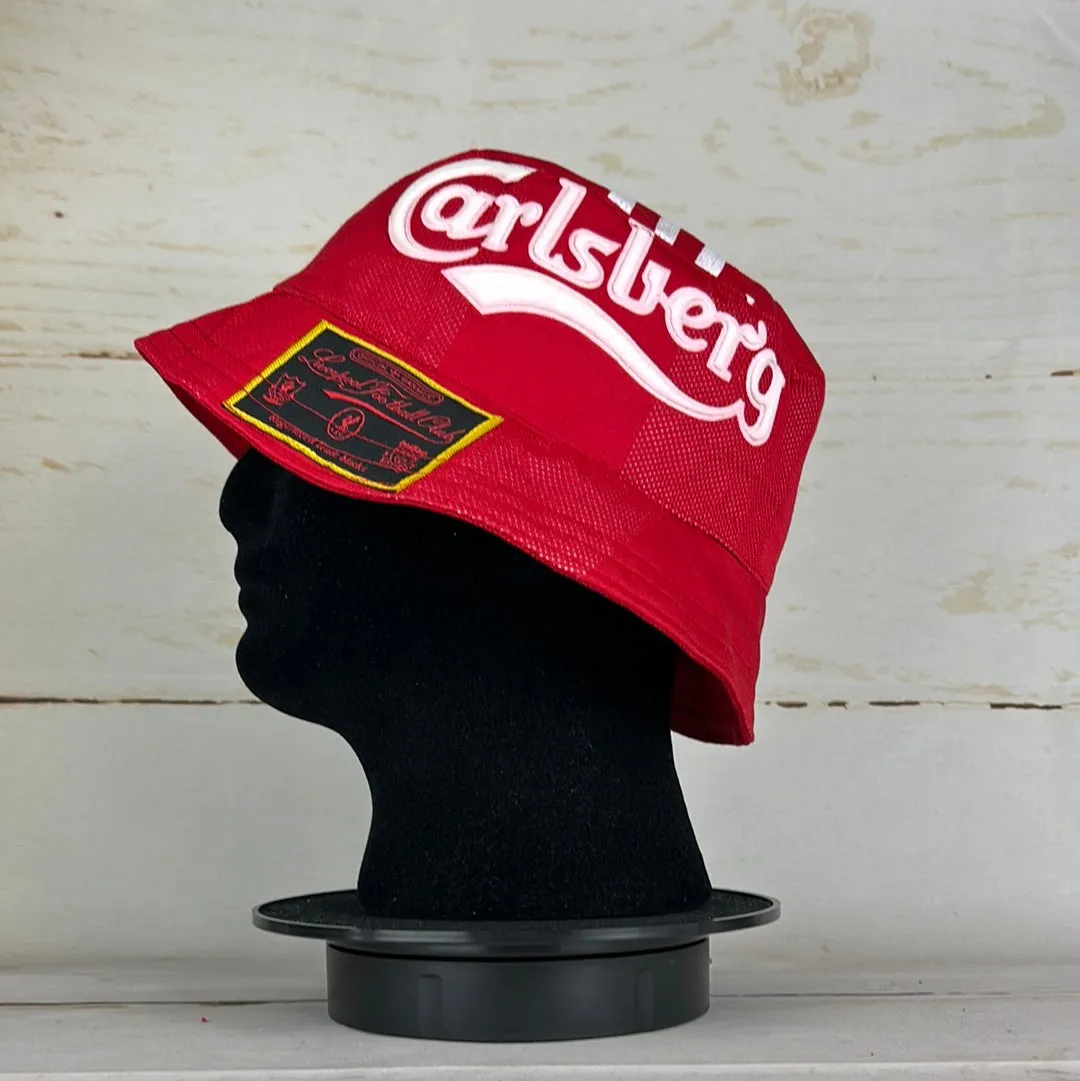 Liverpool 1995/1996 Upcycled Home Shirt Bucket Hat