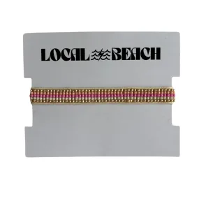 Local Beach Stripe Beaded Bracelet