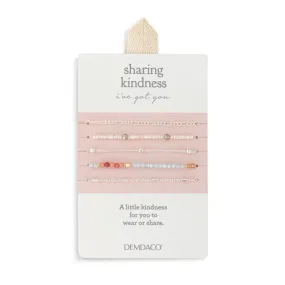 Multicolor Silver Kindness Bracelet