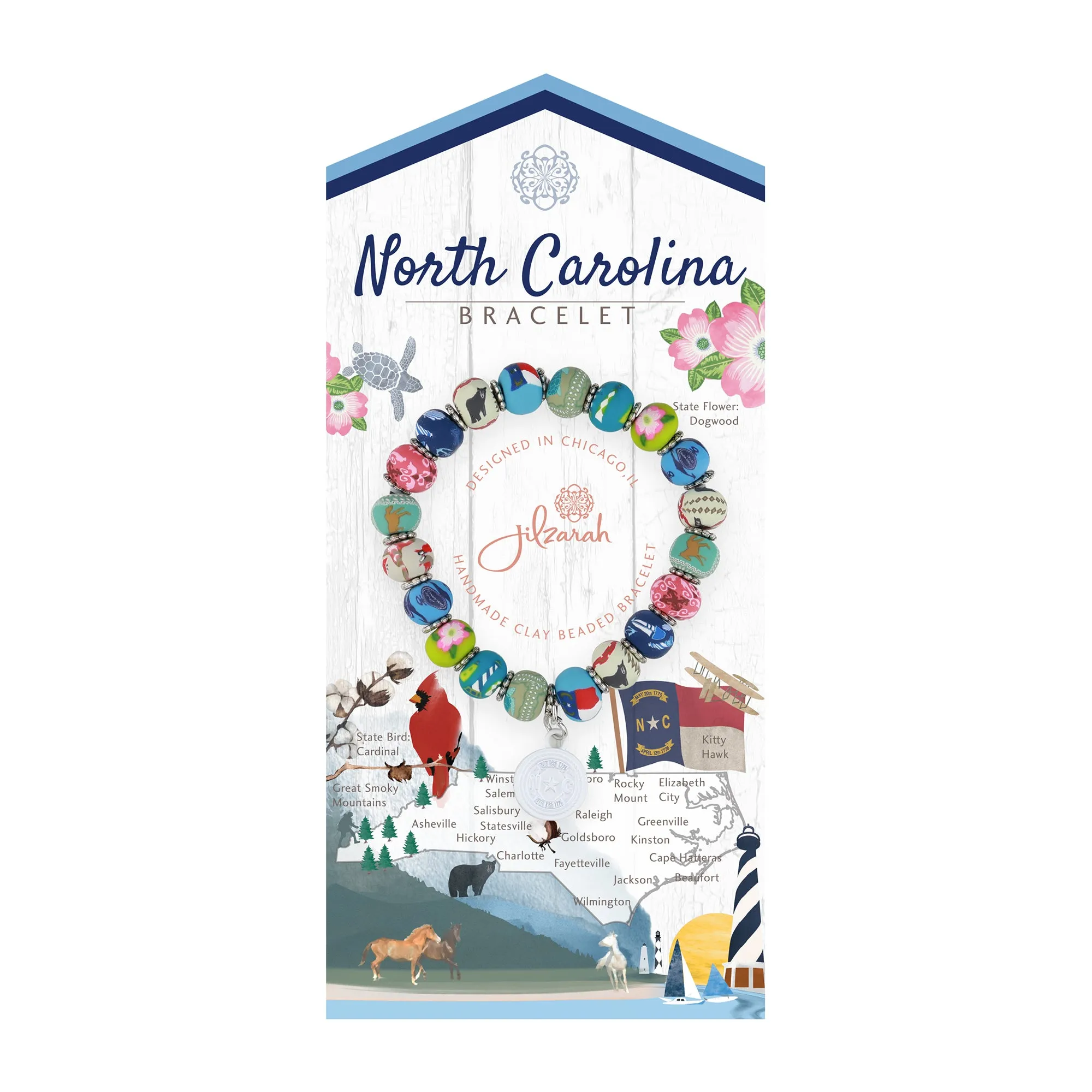 North Carolina Places We Love Bracelet