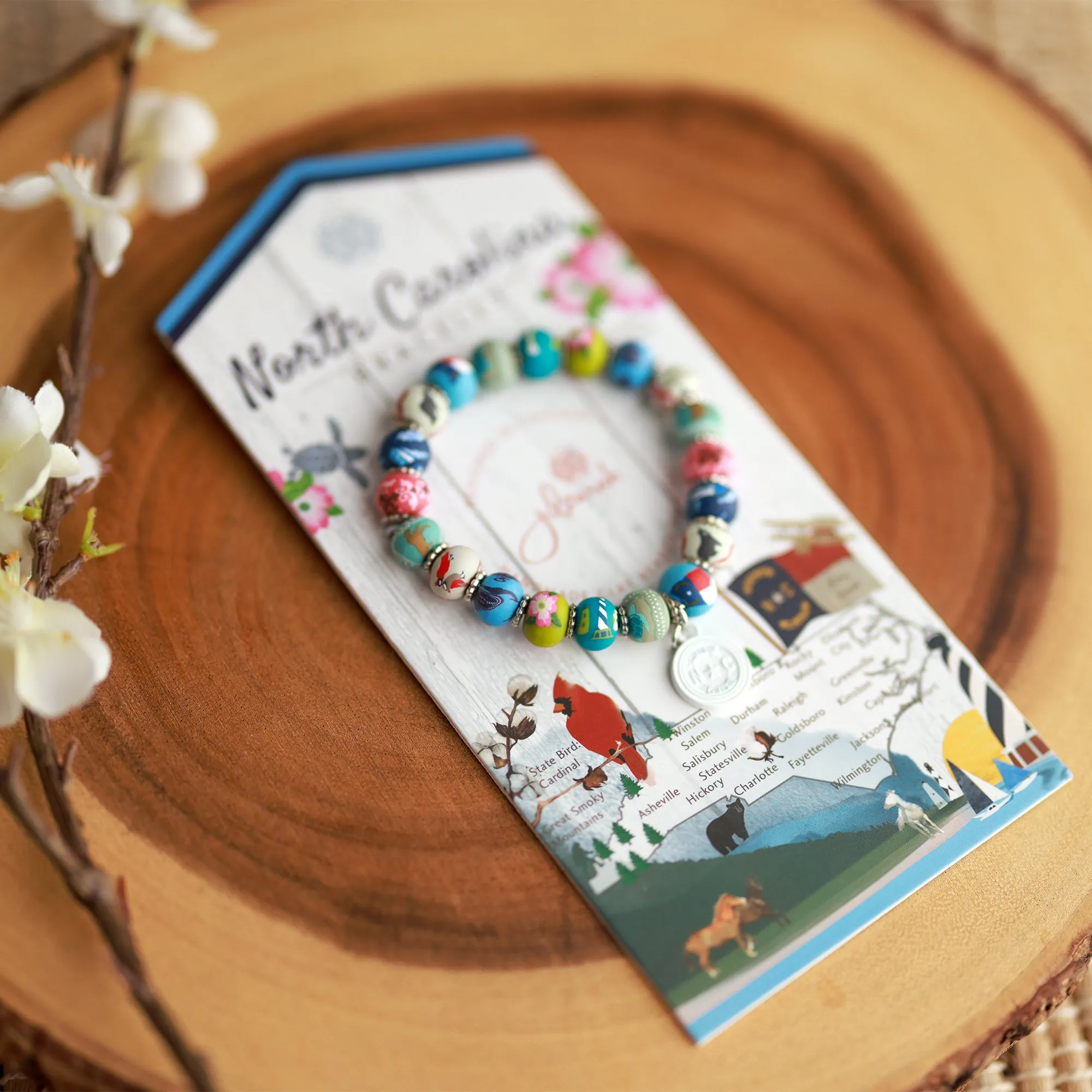 North Carolina Places We Love Bracelet