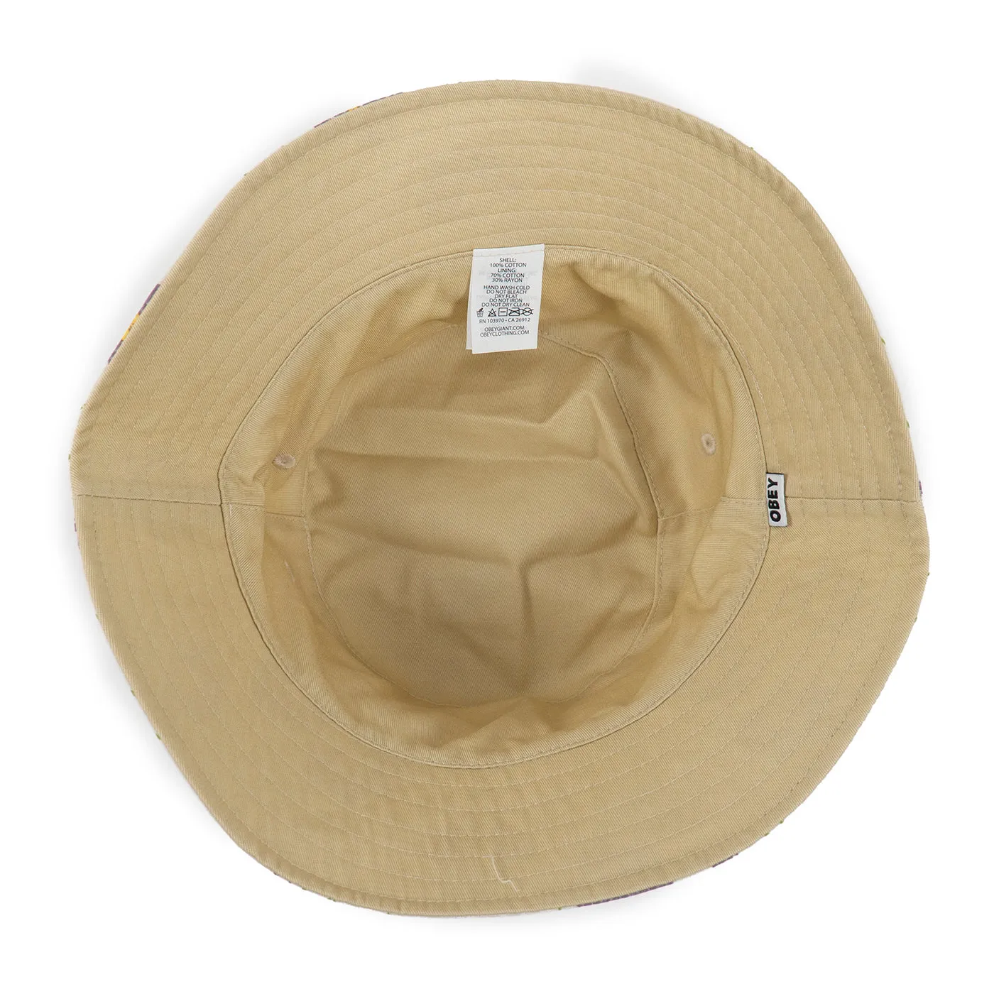 Obey Clothing Pollen Reversible Bucket Hat - Unbleached / Multi