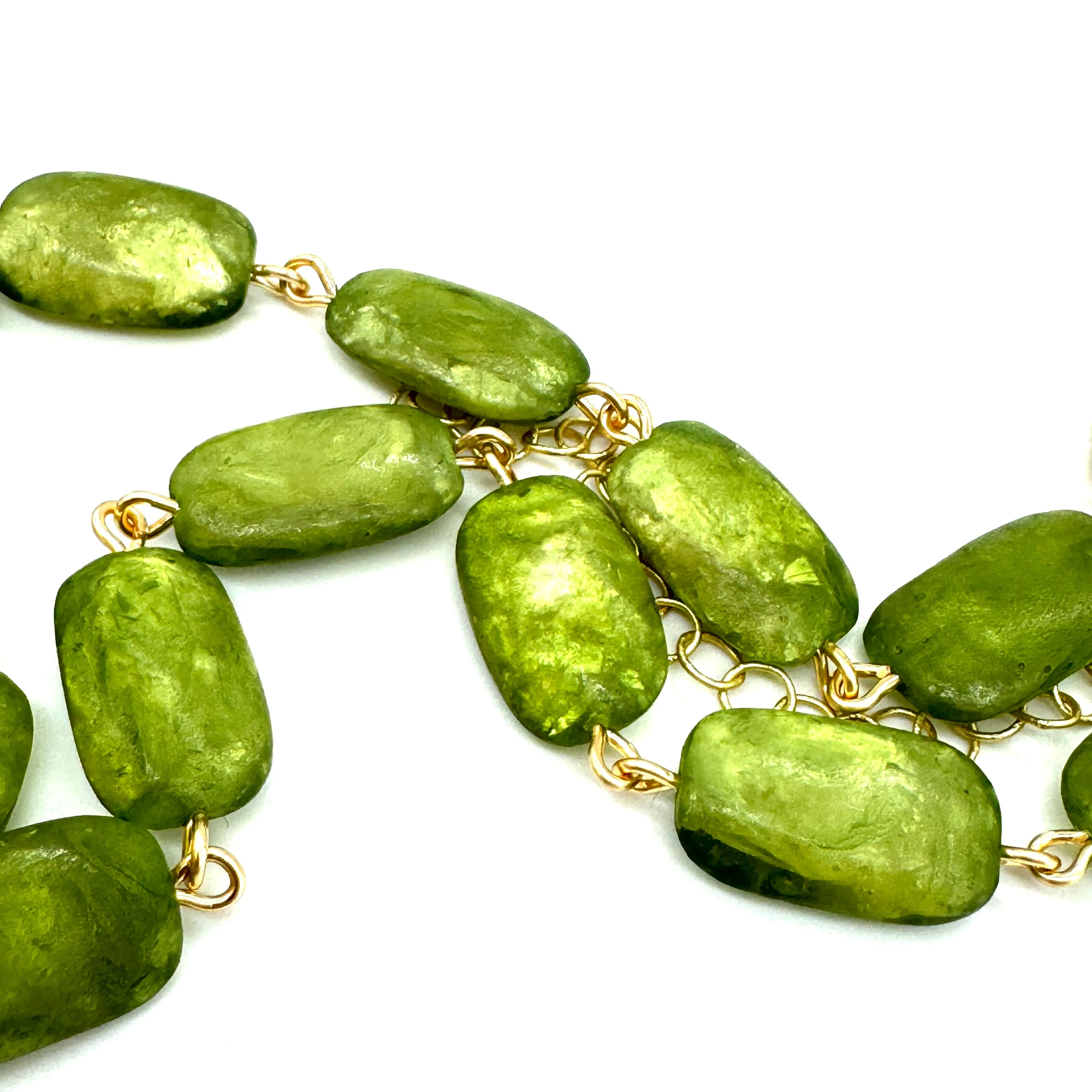 Olive Capiz Shell Beads Amelia Necklace