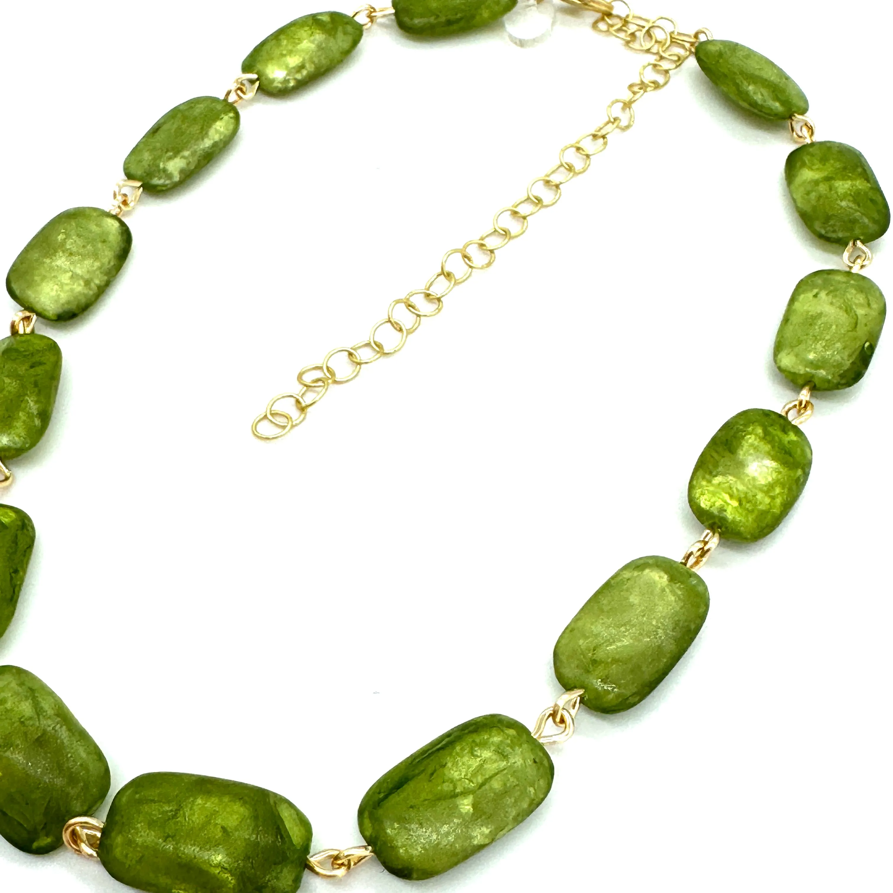 Olive Capiz Shell Beads Amelia Necklace