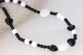 ONYX HEART NECKLACE