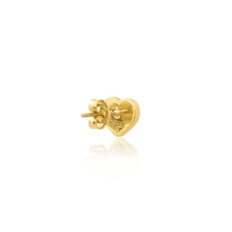 Onyx Inlay Heart Studs