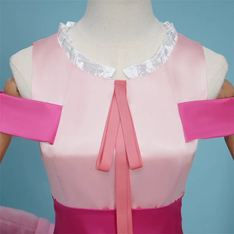 Oshi No Ko Ai Hoshino Daught Ruby Hoshino Cosplay Costume Anime Idol Pink Dress