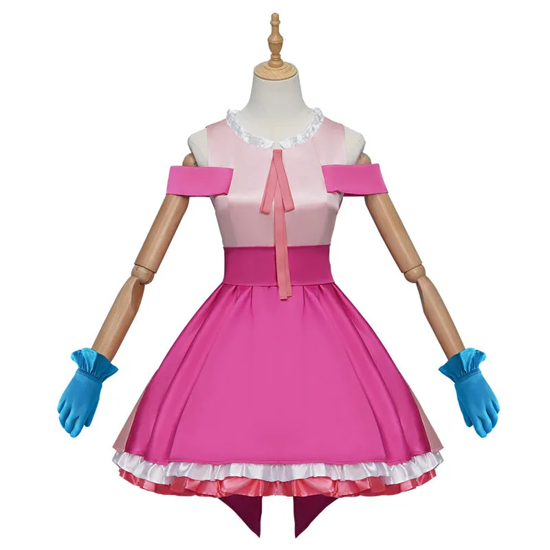 Oshi No Ko Ai Hoshino Daught Ruby Hoshino Cosplay Costume Anime Idol Pink Dress