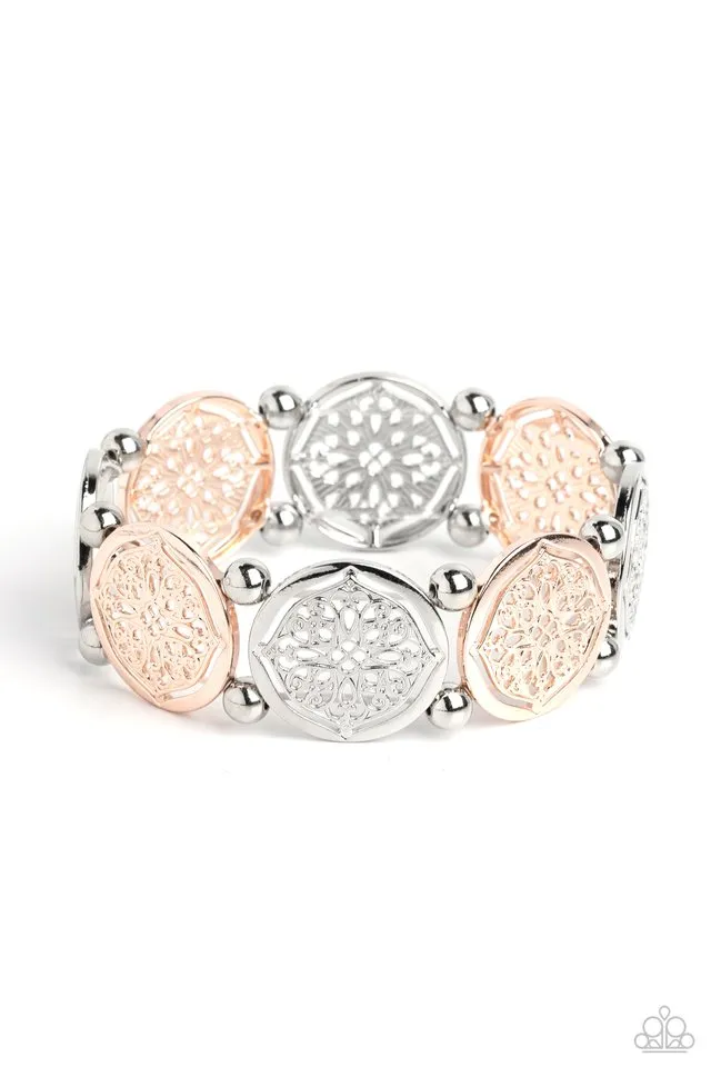 Paparazzi Bracelet ~ Filigree Fanfare - Multi