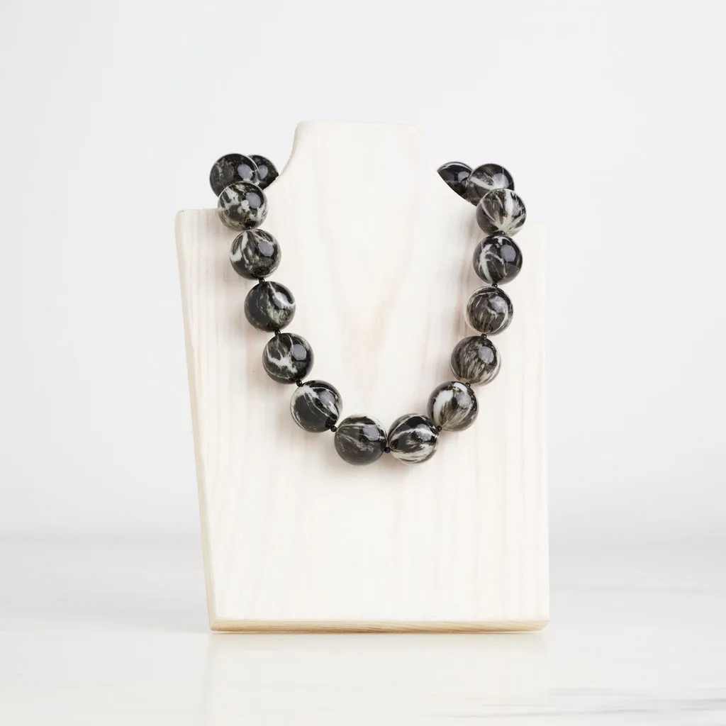 Pearl Cooling Necklace-Onyx : 20"