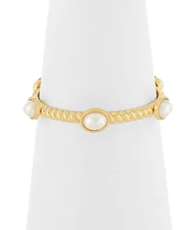 Pearl Stone Gold Bracelet
