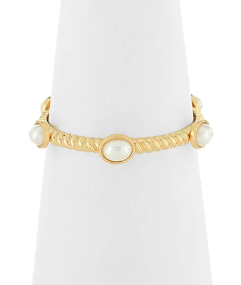 Pearl Stone Gold Bracelet