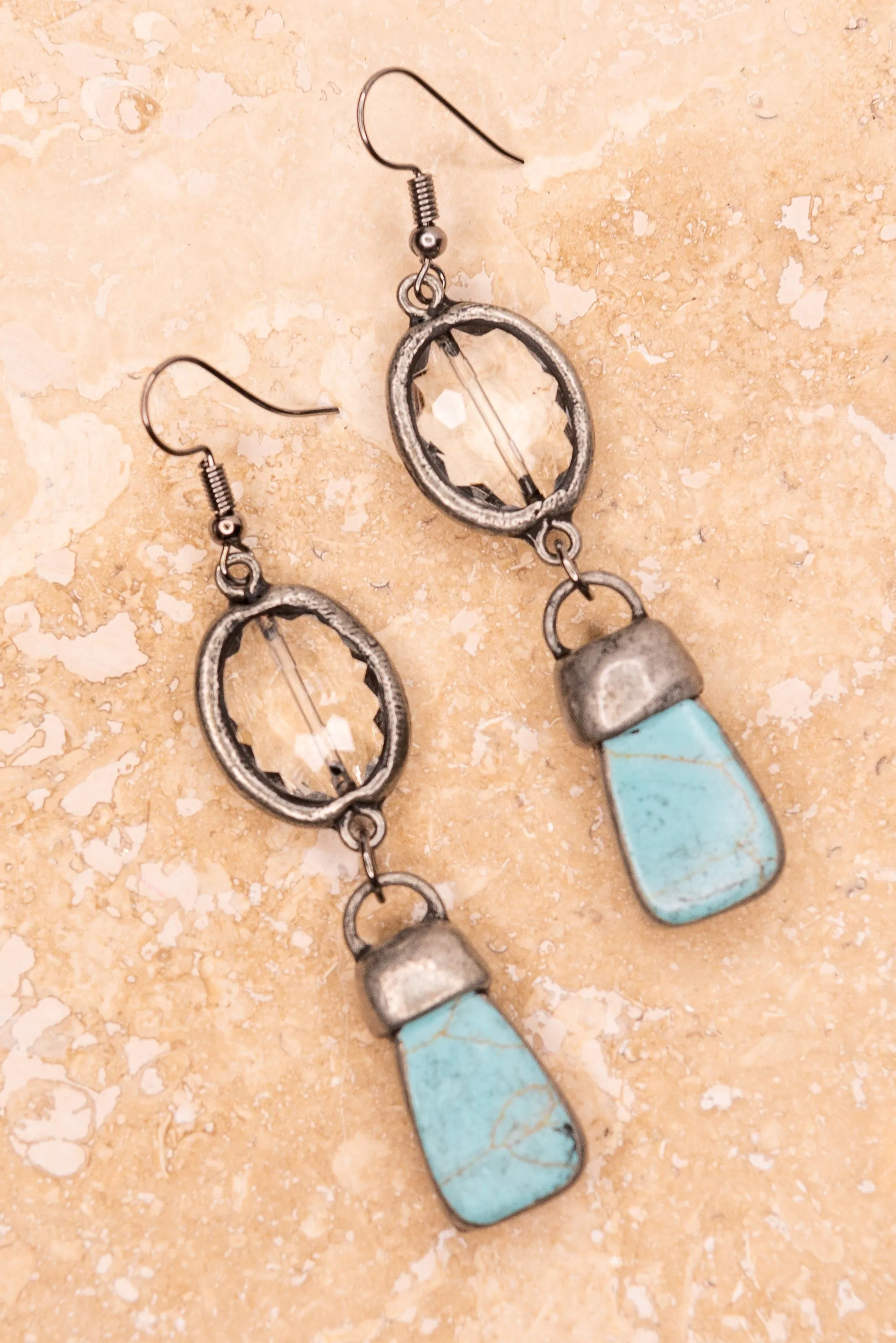 Pica Crystal Stone Earrings
