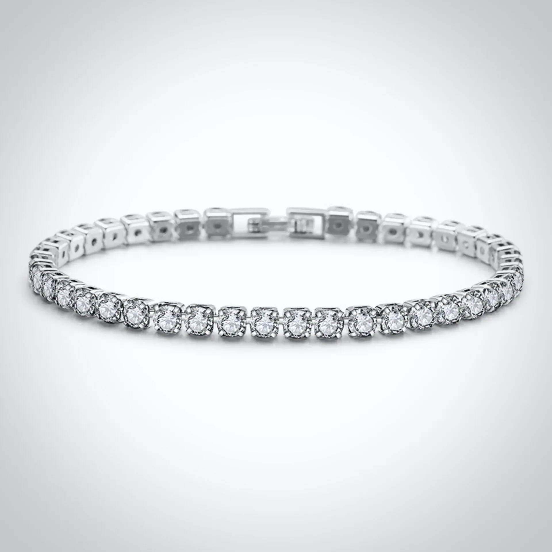 "Orla" - Cubic Zirconia Bridal Tennis Bracelet - Available in Silver, Rose Gold and Yellow Gold