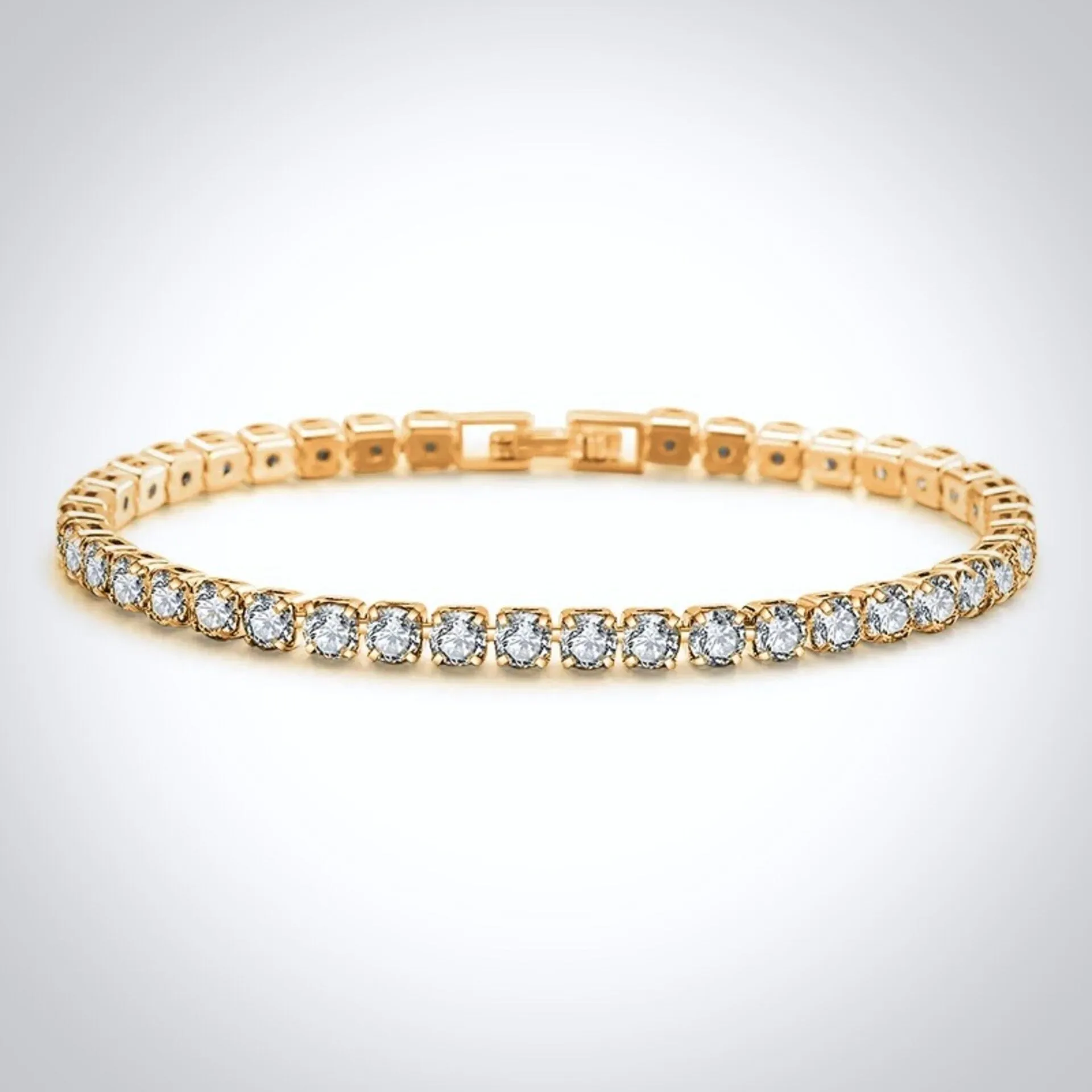 "Orla" - Cubic Zirconia Bridal Tennis Bracelet - Available in Silver, Rose Gold and Yellow Gold