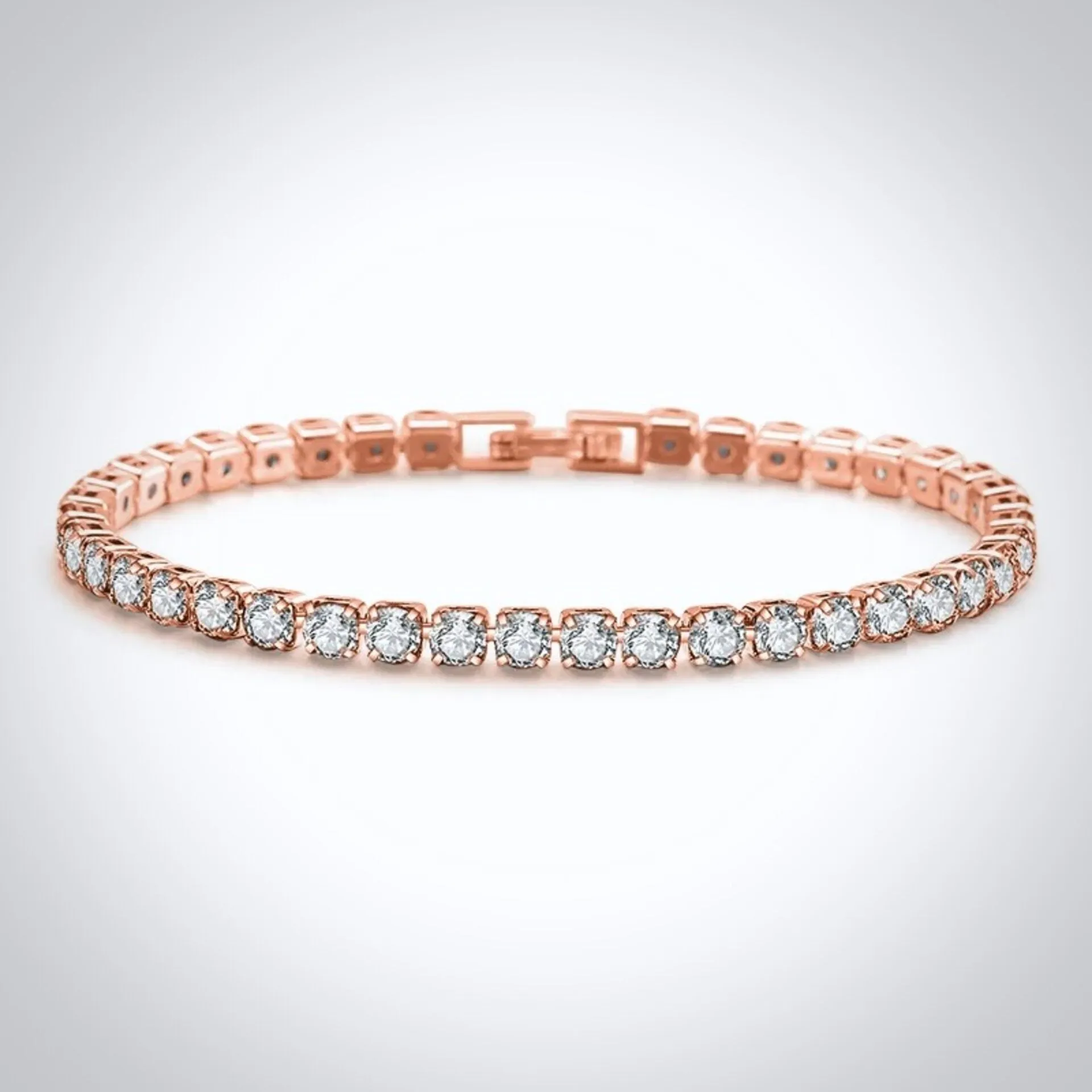 "Orla" - Cubic Zirconia Bridal Tennis Bracelet - Available in Silver, Rose Gold and Yellow Gold