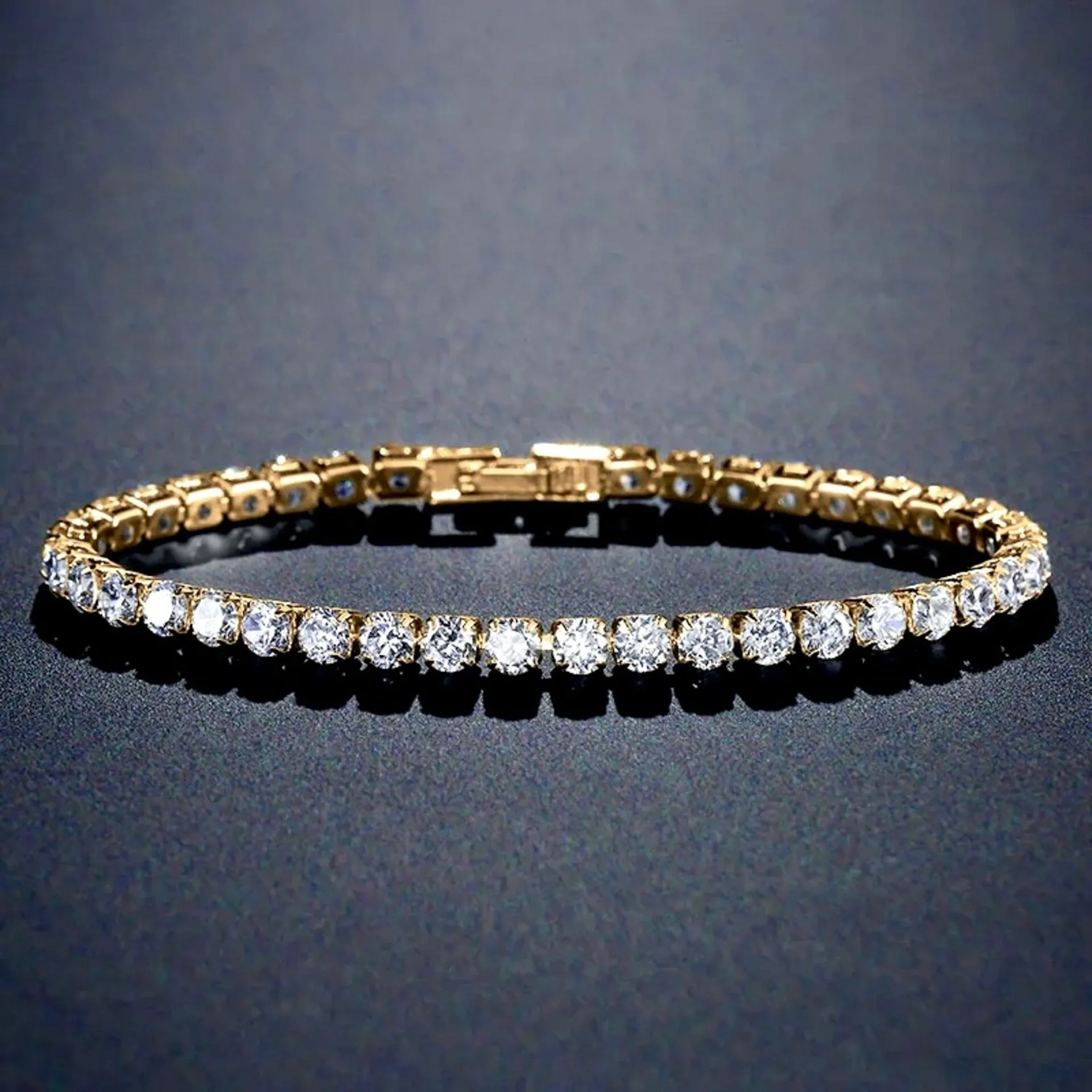 "Orla" - Cubic Zirconia Bridal Tennis Bracelet - Available in Silver, Rose Gold and Yellow Gold