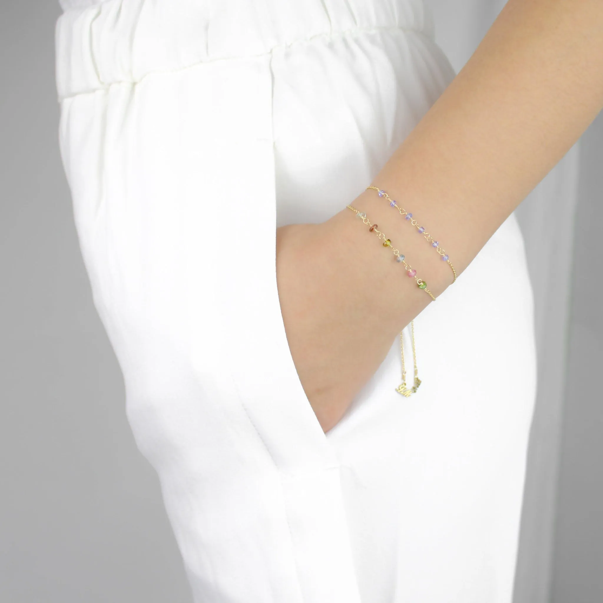 Rainbow Tourmaline Bracelet