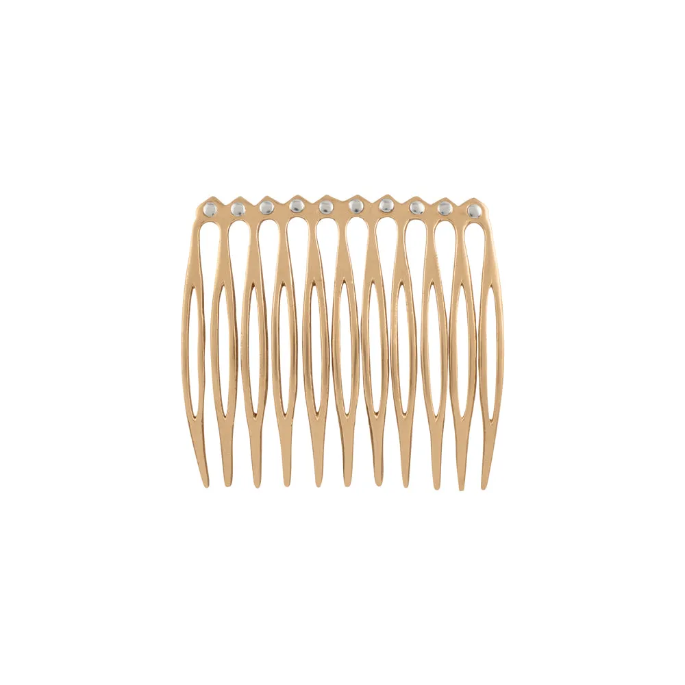 Riveted Hair Comb in Bronze - Small