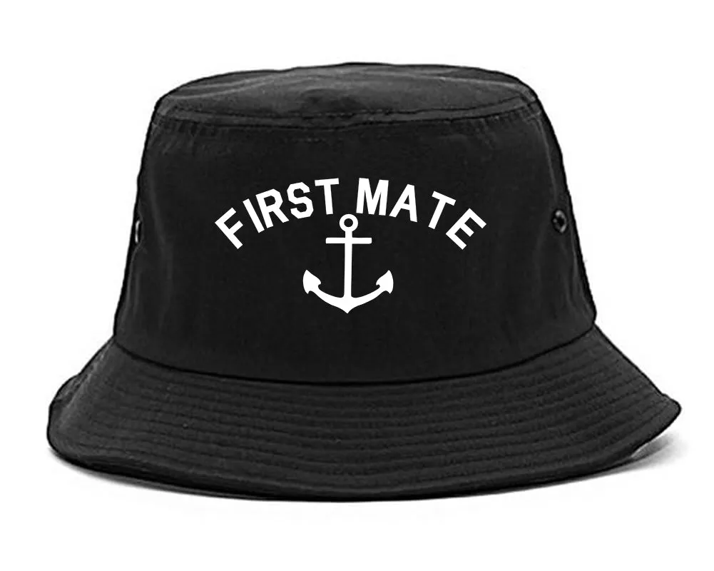 Sailing First Mate Anchor Mens Bucket Hat