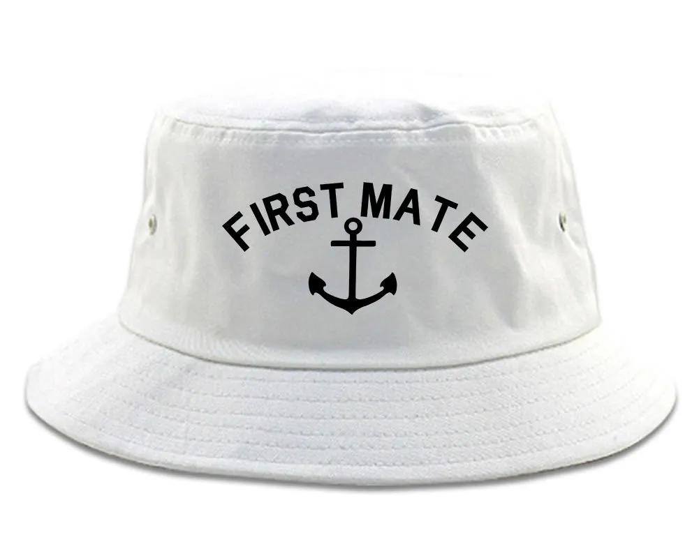 Sailing First Mate Anchor Mens Bucket Hat