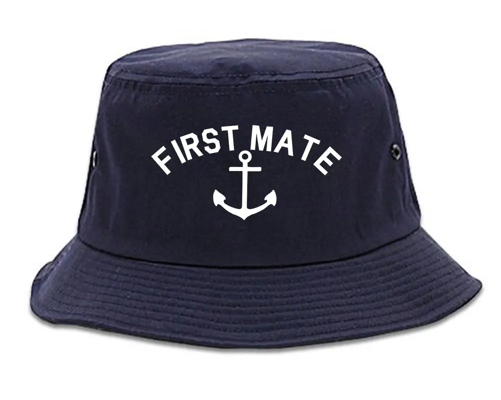 Sailing First Mate Anchor Mens Bucket Hat