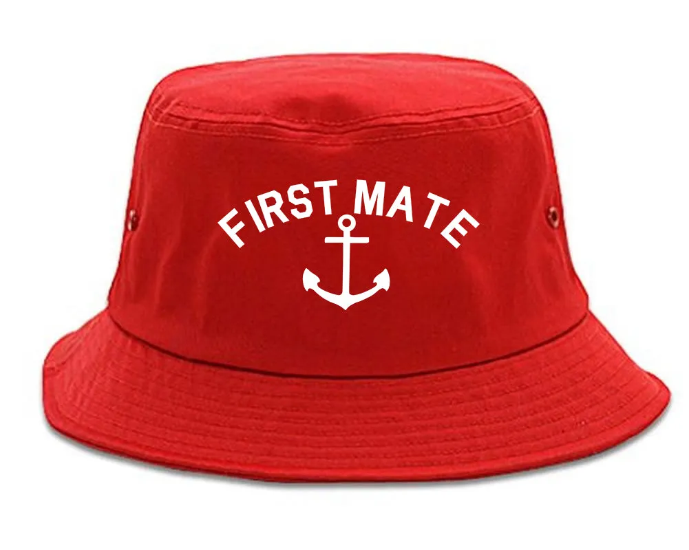Sailing First Mate Anchor Mens Bucket Hat