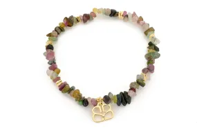 Sana Gold Tourmaline Stretch Crystal Bracelet