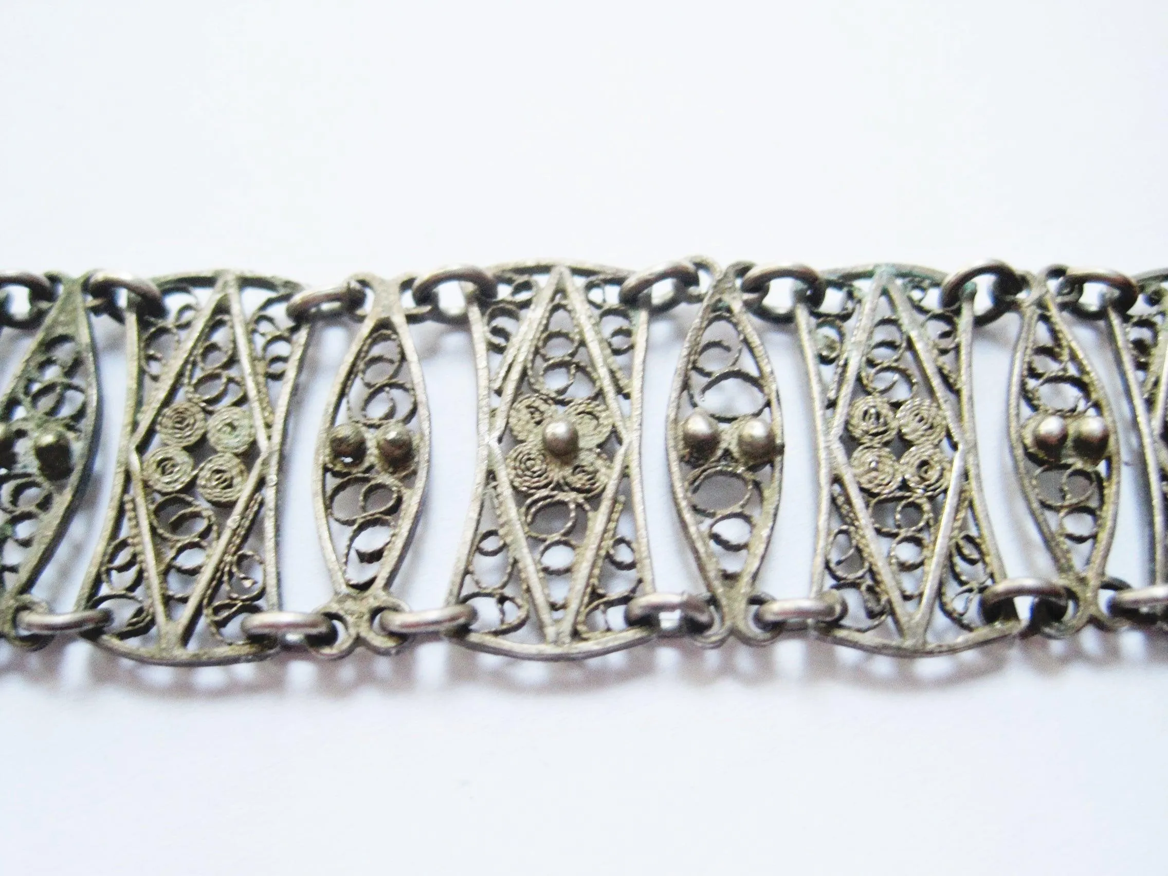 Silver Filigree Bracelet Made in Jerusalem