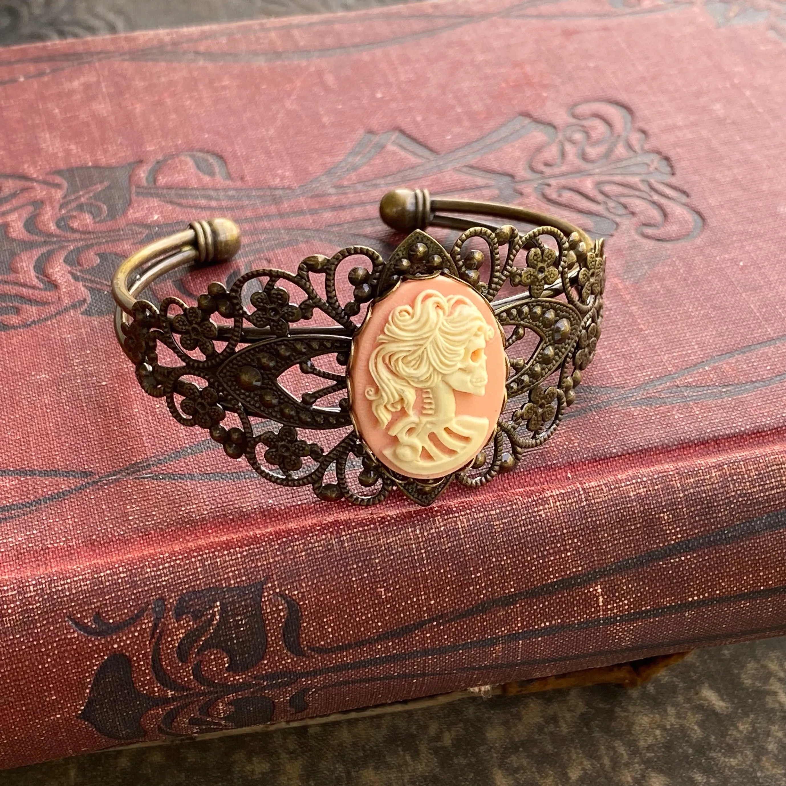 Skeleton Lady Cuff Bracelet