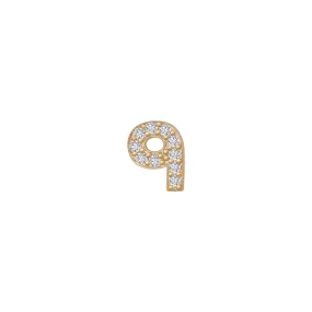 SKINNY SILVER 9  CHARM (YELLOW)