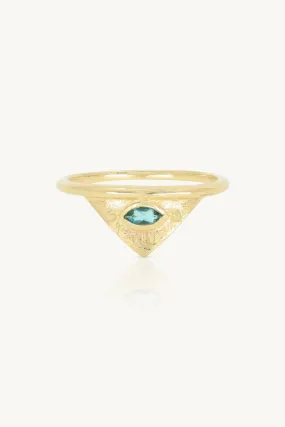 Solaris Apatite Gold Ring