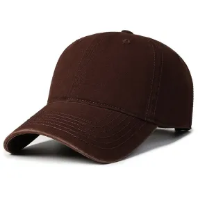 Solid All Cotton Baseball Cap Men Women Brand Bone Snapback Soft Material Dad Hat Fashion Trucker Caps Gorras Hip Hop