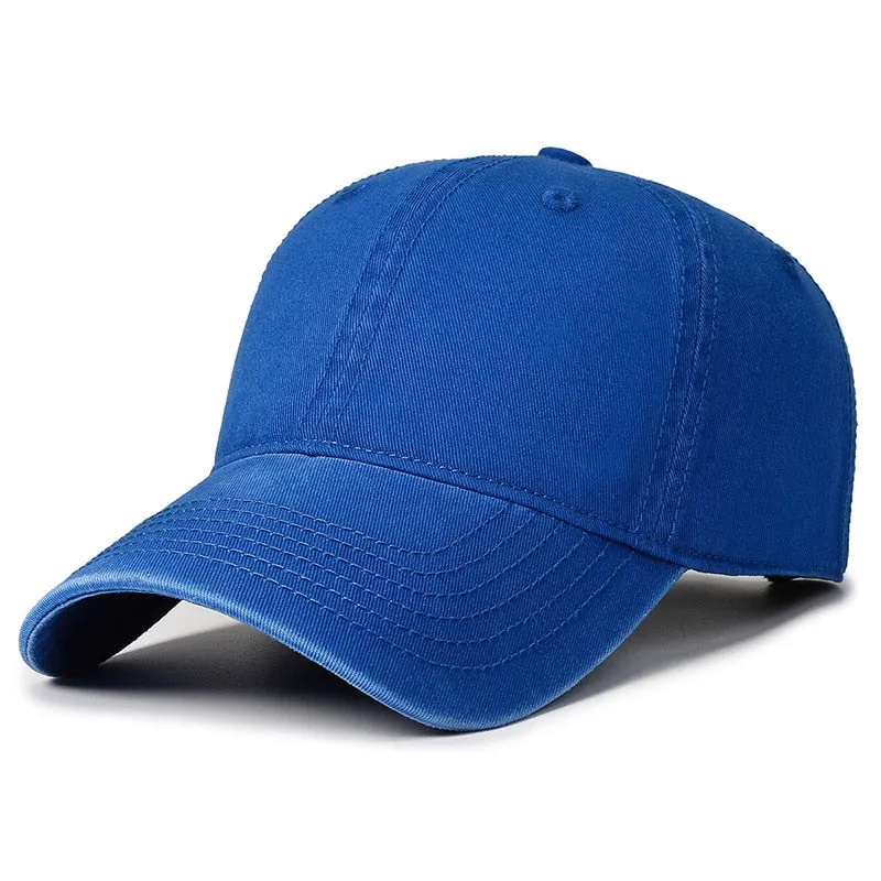 Solid All Cotton Baseball Cap Men Women Brand Bone Snapback Soft Material Dad Hat Fashion Trucker Caps Gorras Hip Hop