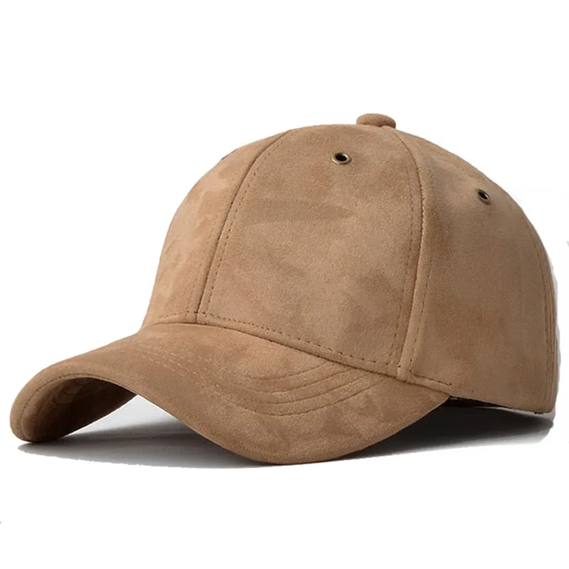Solid Suede Brand Baseball Caps for Men Women Hip Hop Snapback Bone Gorras Casquette Homme Dad Hat Trucker Cap