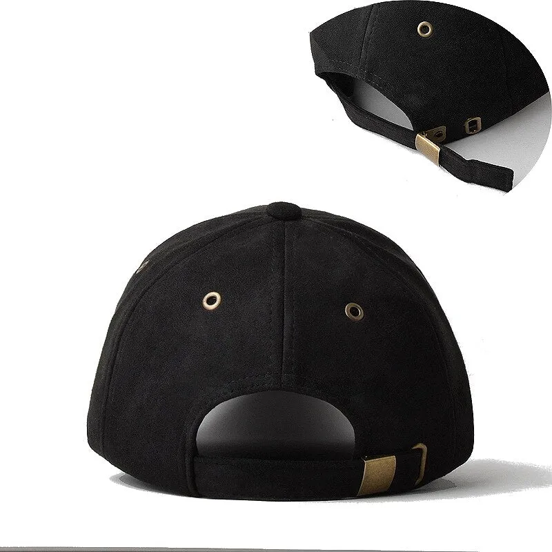 Solid Suede Brand Baseball Caps for Men Women Hip Hop Snapback Bone Gorras Casquette Homme Dad Hat Trucker Cap