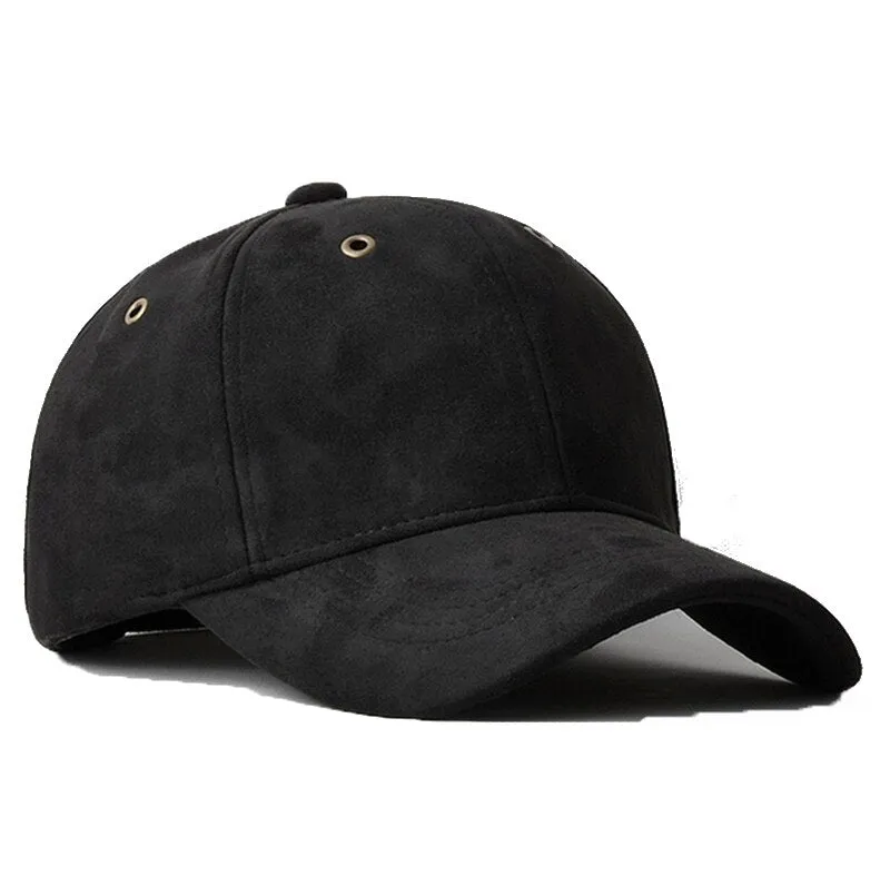 Solid Suede Brand Baseball Caps for Men Women Hip Hop Snapback Bone Gorras Casquette Homme Dad Hat Trucker Cap