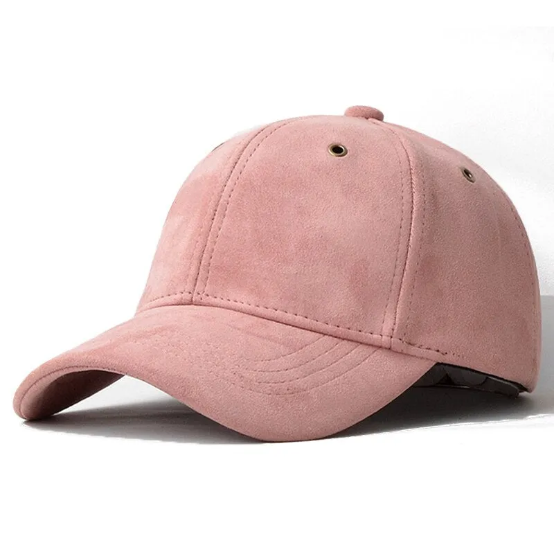 Solid Suede Brand Baseball Caps for Men Women Hip Hop Snapback Bone Gorras Casquette Homme Dad Hat Trucker Cap