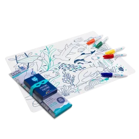 Super Capit Placemat With markers | Coral Reef