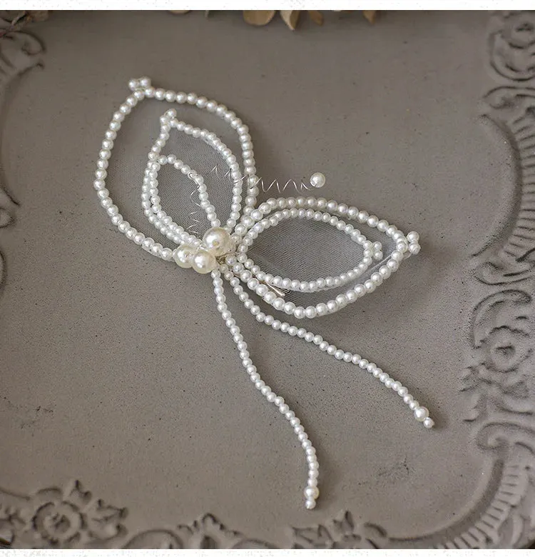 TAVIMART  -  silk yarn butterfly hairpin bride wedding clip hair accessories with jewelry show